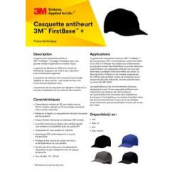 Casquettes antiheurt First Base+ marine 3M