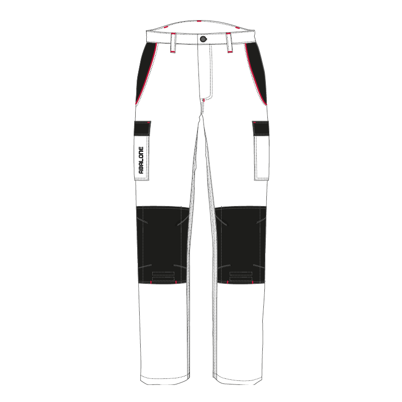 Pantalon blanc-noir Abalone - taille 52