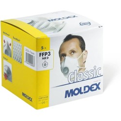 Masque anti poussières avec soupapes FFP3 NR D boite de 5