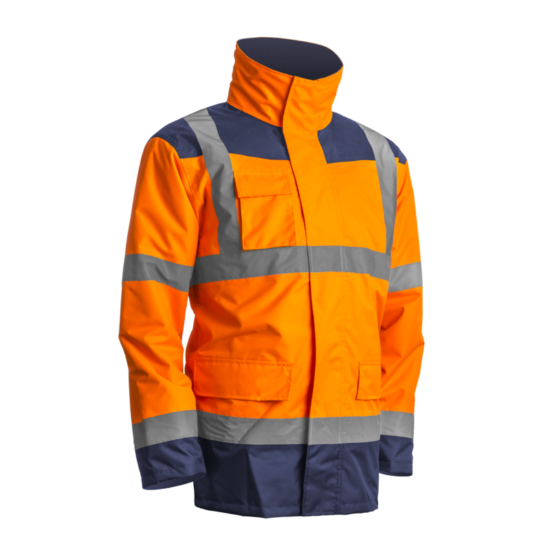 Parka 4 en 1 Kanata Orange-Marine 2XL