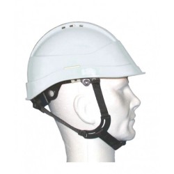 Casque de protection blanc aéré 4 points de fixation